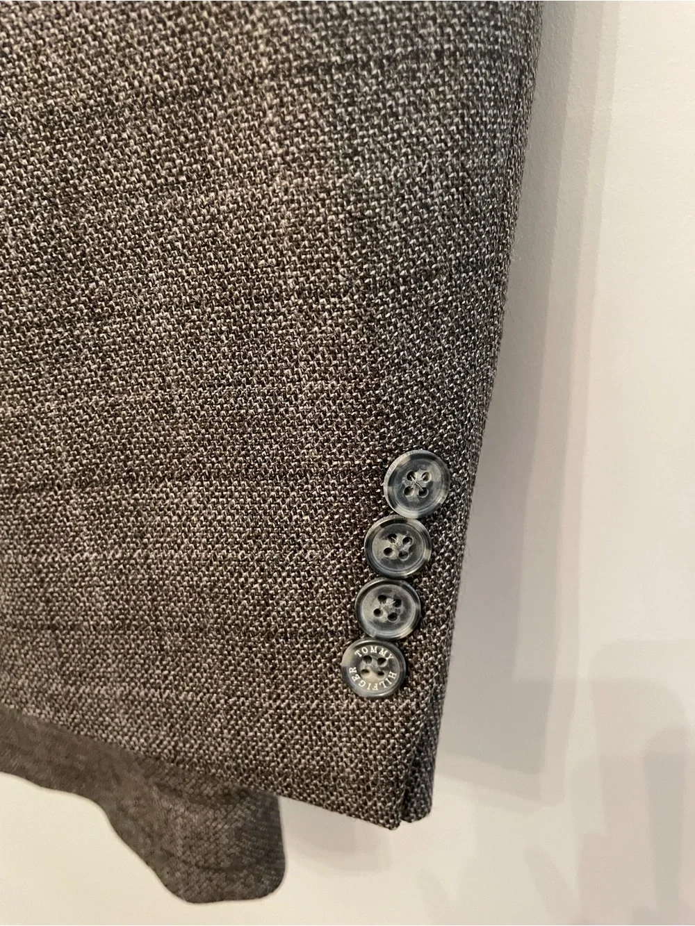 Vintage Tommy Hilfiger Gray-Brown Glen Plaid Sport Coat